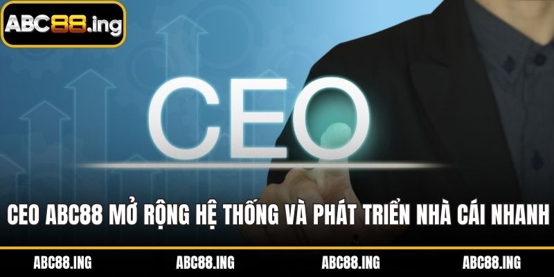CEO ABC88 mở rộng hệ thống và phát triển nhà cái nhanh