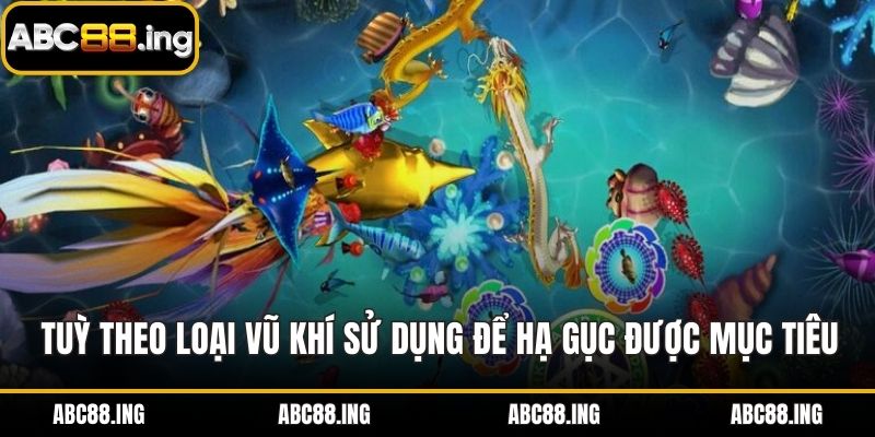 Tuỳ theo loại vũ khí sử dụng để hạ gục được mục tiêu mong muốn